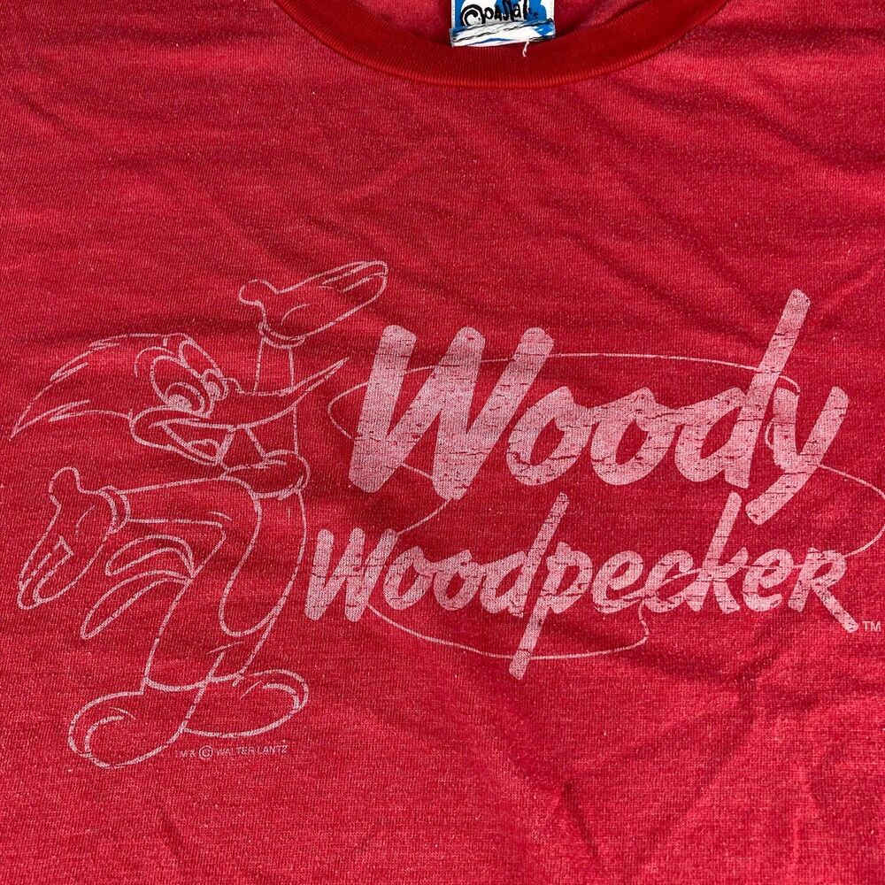 Coastal Concepts Woody Woodpecker Red Graphic T Shirt Mens XL Cartoon Licensed